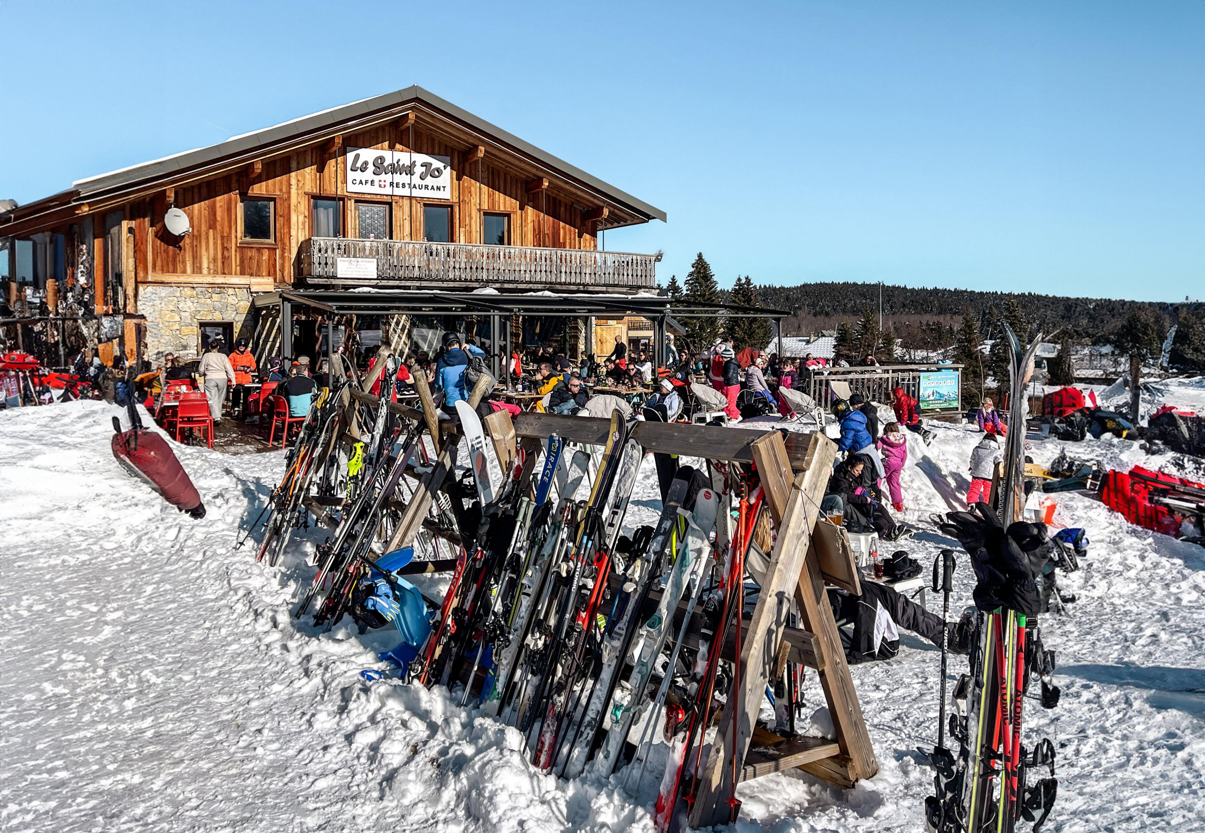 terrasse ski station vancance neige